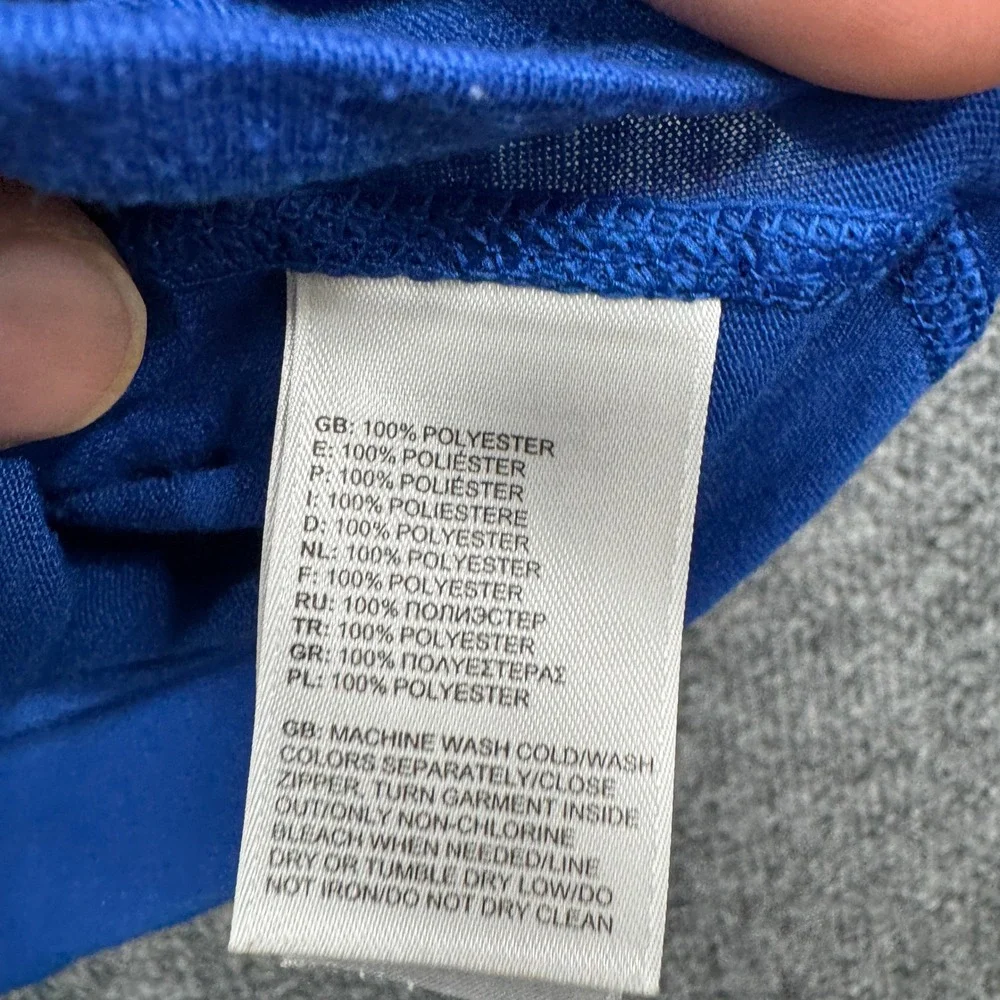 The North Face VaporWick 1/4 Zip Pullover Mens XL Blue Long Sleeve Running